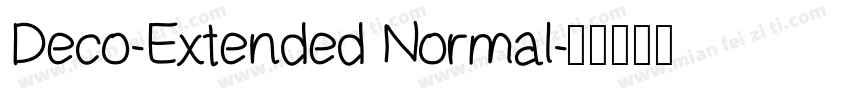 Deco-Extended Normal字体转换